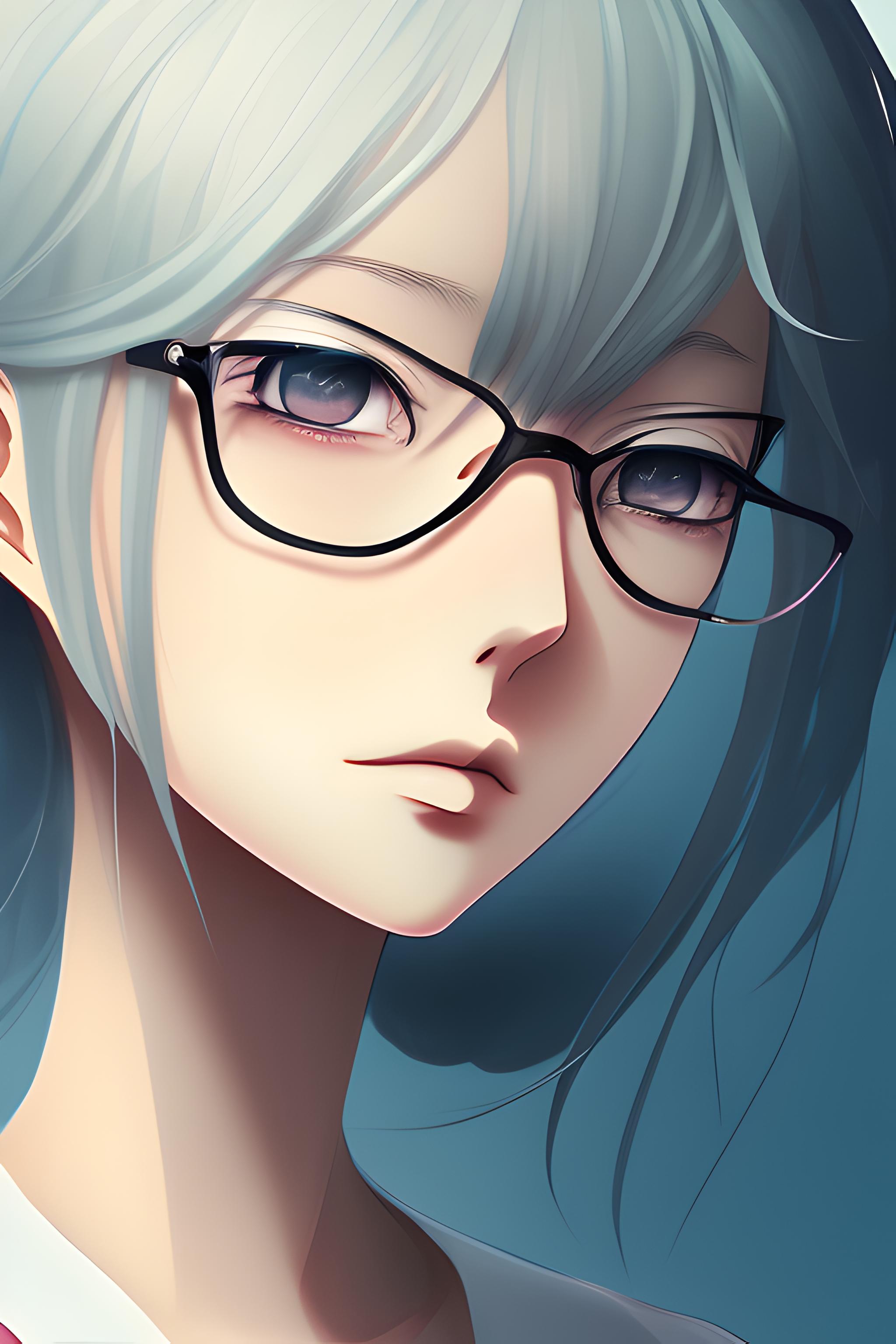 mie from the girl i like forgot her glasses in potrait and looking exactly  like from the anime adaptation | Wallpapers.ai